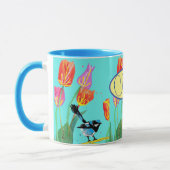 Mug Blue Wren Australian Bird Bird Birds Womans Nom (Gauche)