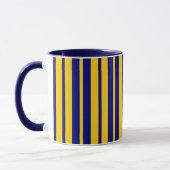 Mug Blue Yellow Stylish Stripes Pattern Design  (Gauche)