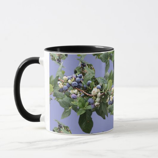Mug Blueberry Vine Rustic Farmhouse Coffee (Gauche)
