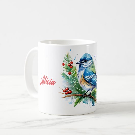 Mug Bluebird at Christmas (Devant gauche)