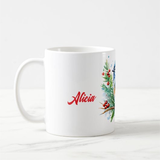 Mug Bluebird at Christmas (Gauche)