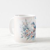 Mug Bluebird Blossom Watercolor Serenity (Devant gauche)