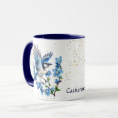 Mug Bluebird dans la nature du printemps (Devant gauche)