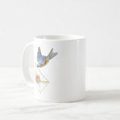 Mug Bluebird de bonheur avec note (Devant gauche)