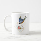 Mug Bluebird de bonheur avec note (Gauche)