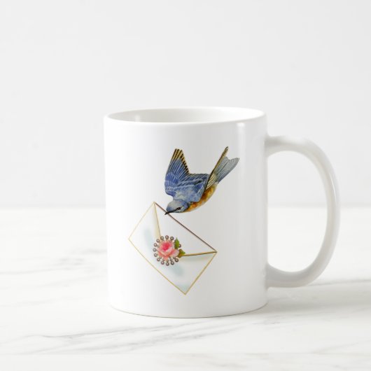Mug Bluebird de bonheur avec note (Droite)