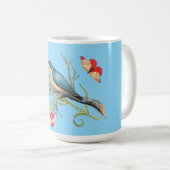 Mug Bluebird on carnations (Devant droit)