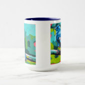 Mug Bluebird Painting - Gift for Bird Lovers (Centre)