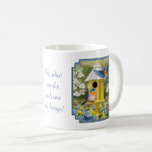 Mug Bluebirds et Tall Yellow Birhouse (Devant droit)