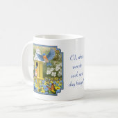 Mug Bluebirds et Tall Yellow Birhouse (Devant gauche)