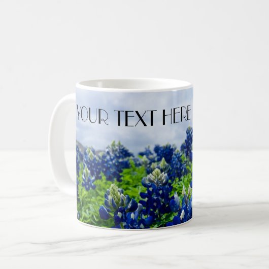 Mug Bluebonnets Blue Flowers Texas texan Floral (Devant gauche)