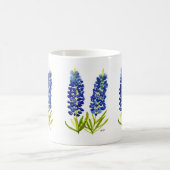 Mug Bluebonnets Texas State Flowers Lupine Watercolor (Centre)