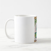 Mug Bluefields, affiche de vacances à la plage en Jama (Gauche)