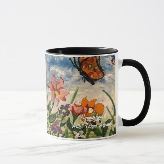 Mug Blues printanières et oeuvres d'art pour enfants o (Droite)