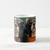 Mug Bluetick Coonhound avec cœur Rose Saint-Valentin (Centre)