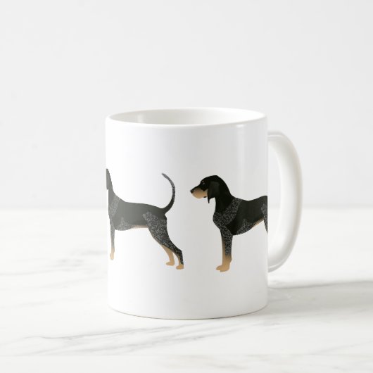 Mug Bluetick Coonhound Basic Breed Conception personna (Devant droit)
