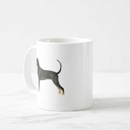 Mug Bluetick Coonhound Basic Breed Conception personna (Devant gauche)