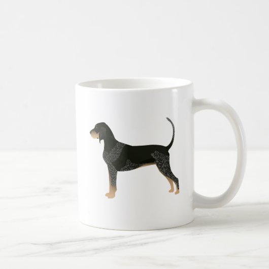 Mug Bluetick Coonhound Basic Breed Conception personna (Droite)