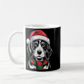 Mug Bluetick Coonhound Chien Santa Hat F Christmas Cos (Gauche)