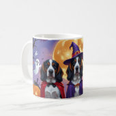 Mug Bluetick Coonhound Chiens Citrouille Halloween Fun (Devant gauche)