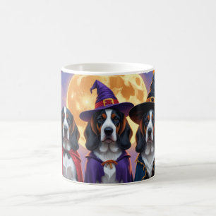 Mug Bluetick Coonhound Chiens Citrouille Halloween Fun