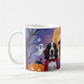 Mug Bluetick Coonhound Chiens Citrouille Halloween Fun (Gauche)