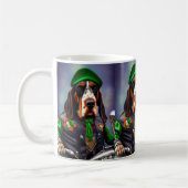 Mug Bluetick Coonhound Driving Bike St. Patrick's Day (Gauche)