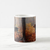 Mug Bluetick Coonhound en automne Leaves automne Inspi (Centre)