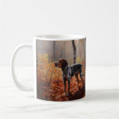 Mug Bluetick Coonhound en automne Leaves automne Inspi (Gauche)