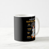 Mug Bluetick Coonhound Funny Anatomie du chien Maman P (Devant droit)