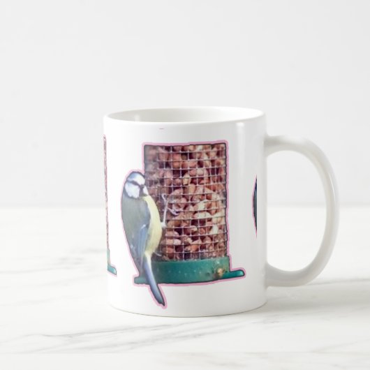 Mug Bluetit sur la source d'oiseaux Cadeaux photo (Droite)