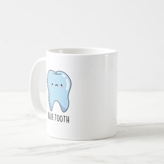 Mug Bluetooth Funny Technique Bleu Douille (Devant gauche)