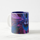 Mug Bluieal Fractal Face Art (Devant gauche)