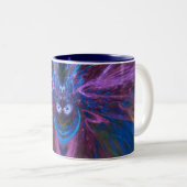 Mug Bluieal Fractal Face Art (Devant droit)