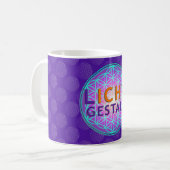 Mug Blume Des Lebens Lichtgestalt | motif violet (Devant gauche)