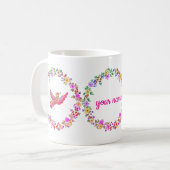 Mug Blumenkranz mit Vogel (Devant gauche)