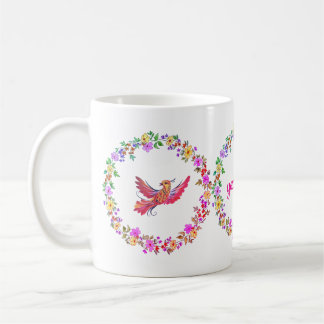 Mug Blumenkranz mit Vogel