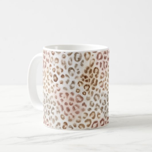 Mug Blush Chic Ivoire Léopard (Devant gauche)
