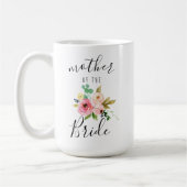 Mug Blush Florals Mère de la mariée Cadeau 15oz (Gauche)