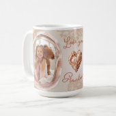 Mug Blush Heirloom Heart Family Photo Keepsake Panel (Devant gauche)