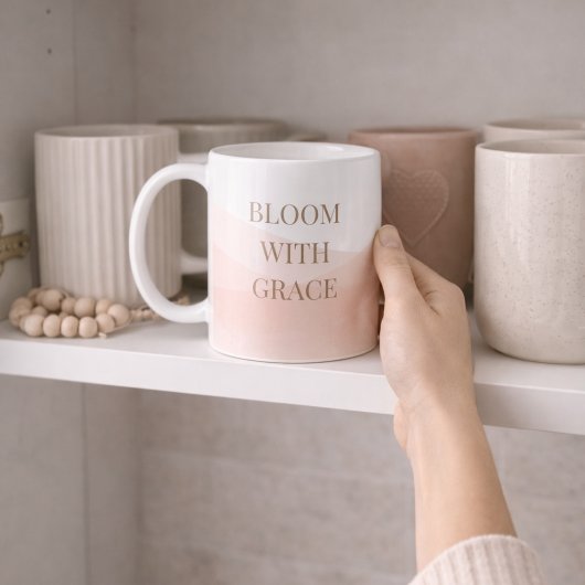 Mug Blush Painted Bloom Classic Mug, 11 oz