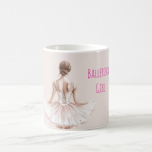 Mug Blush Pink Ballerina Girl (Centre)