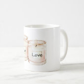 Mug Blush Pink Candles True Love (Devant droit)