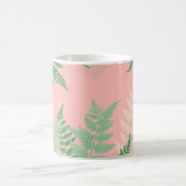 Mug Blush Pink Fern Leaf Botanical Sage Green Modern (Centre)