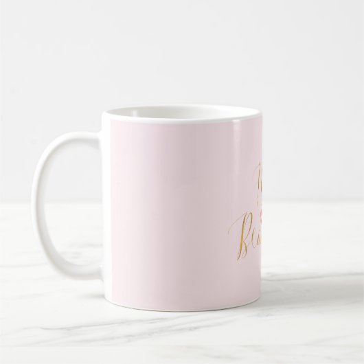 Mug Blush Pink Gold Hello Belles lèvres (Gauche)