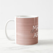 Mug Blush Pink - Rose Gold Maquillage Artiste Café (Gauche)