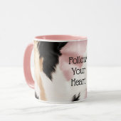 Mug Blush Rose Blanc Or Noir Vachette Animal (Devant gauche)