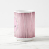 Mug Blush Rose Filleux Monogramme Pailleté (Centre)