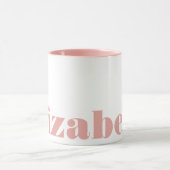 Mug Blush Rose White Magazine Serif Font Chic Elegant (Centre)