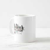 Mug Blushing Rose Floral Mariage Mère de la chambre (Devant gauche)